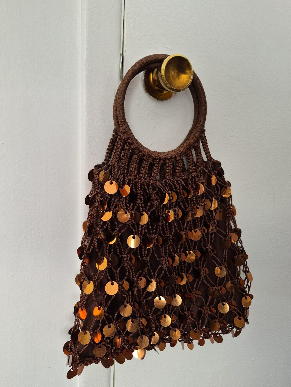 Sequin Crochet Handbag - Picture 3 of 8